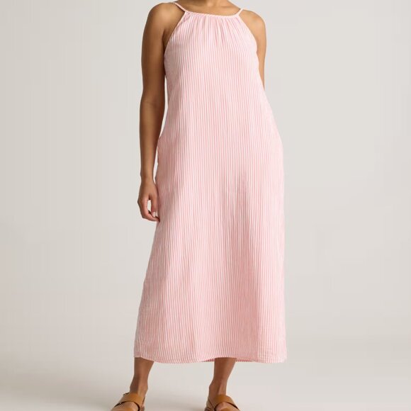 100% Organic Cotton Gauze Sleeveless Maxi Dress - Picture 7 of 7